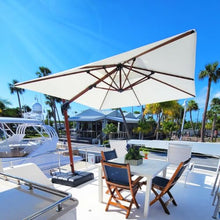 9FTx12FT Patio Umbrella Outdoor Rectangular Cantilever Umbrella with Base