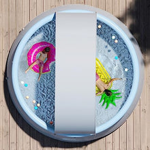 TQQEPOOL Inflatable Swimming Pool with Canopy Outdoor Above Ground Portable Pool for Family Garden Backyard (Color : Gray, Size : 3m)