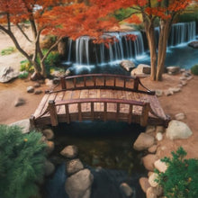 SamsGazebos Country Wood Garden Bridge 6' Brown