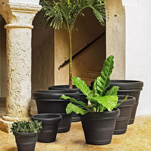 Sturdy Essentials Megapot Large Commercial Planter 35" Diameter Plant Pot | Lightweight but Durable Plastic Construction with Stone Look | Weather Resistant Faux Stone - Weathered Concrete