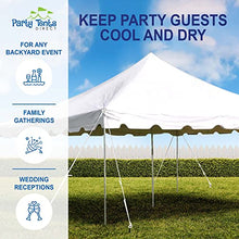 Party Tents Direct 15'x15' Weekender Canopy Tent with Sidewalls - Easy Up for 50 Guests White