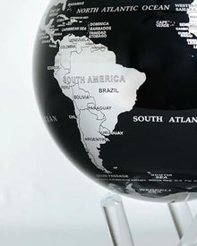 MOVA 8.5" Silver and Black Metallic Globe Silver/Black