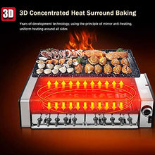 Electric Teppanyaki Table Barbecue Grill, Large Smokeless Grill Non-Stick Hot Plate Table Top Griddle Double Layer with Adjustable Temperature, Drip Tray,Easy Clean,Perfect for Parties Indoor,Style2
