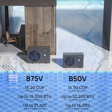 TURBRO Full Inverter Pool Heat Pump-75,000 BTU, WiFi Control, 220–240V