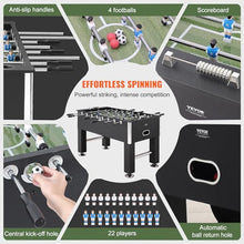 VEVOR 55-Inch Foosball Table with 4 Balls & Cup Holders Black