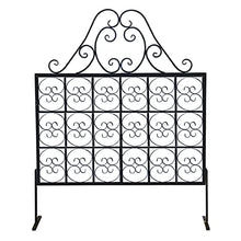 JIAOCKJIAO Metal Garden Trellis,Decorative Garden Obelisk Fence Frame with Base,Iron Art Climbing aid Support for Plants for Decoration Courtyard/Lawn/Patio/Backyard/Terrace (Color : Black)