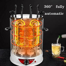 UYCVT Rotating Vertical Rotisserie Grills, 360 ° All-Round Browning Smokeless Barbecue, with 250Mm Super Long Grill Fork, for Home Kitchen Patio Garden Backyard-10 Forks