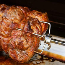 Psmpeng Automatic BBQ Rotisserie Grill Kit Electric Spit Rod, 15W Motor Kit Portable Outdoor Camping Rotisserie Spit Roaster Rod