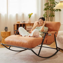 SFYCLEB Sofa Indoor Double Sofa Lounger with Cushion,Breathable Bedroom Rocking Chair,Outdoor Garden Recliner with Armrests, Camping Rocking Chair