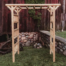 Large Log Arbor in Cedar by Lakeland Mills Furniture Co