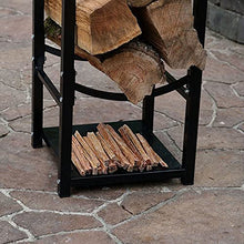 DJVHSRI Firewood Rack Heavy-Duty Wrought Iron Log Storage Heavy-Duty Firewood Logs and Wood Holder Fireplace Accessory Holder Log Holder Log Rack,