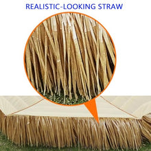 FCZVWPR Portable Tropical Straw Shade, Outdoor Large Round Umbrella, Adjustable Height, For Garden, Pool, Backyard, Beach, Camping(2.4m/7.8ft)