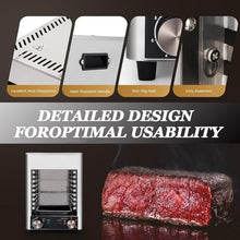 800℃ Propane Steak Broiler Gas Steak Grill Portable Propane Steak Smoker Broiler Stainless Steel Quick Cooking for Outdoor Picnic Beef Chicken Vegetables