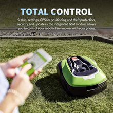 GHRERTX Auto Robotic Lawn Mower,Robot Lawnmower with APP Control,20-60mm Cutting Height Range and 35% Slope,IPX5 Waterproof Ultra Quiet Lawnmower Robotic for Lawns up to 1500m²