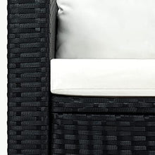 Xinxinxiang 3 Piece Patio Set with Cushions Black