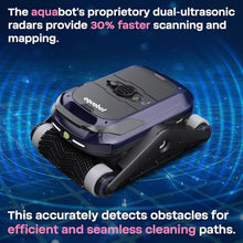 BWT AQUABOT Cordless Robotic Pool Cleaner, Automatic Pool Vacuum Robot with Dual Radar AI Path Planning, Wall & Waterline Scrubbing, 3-Hr Battery Runtime, for Inground & Above Ground Pools Up to 50ft