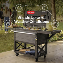 Keter 89.8 Qt Portable Outdoor Patio Cooling Chest, Graphite