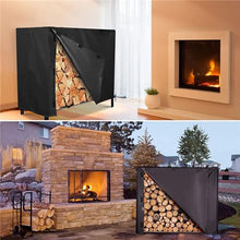 bleslin Outdoor Firewood Rack with Waterproof Cover, Vent, and Handle - Firewood Storage Shelf for Patio, Backyard, Balcony(248 * 35 * 122cm)