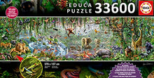 Intome Educa 33,600 Piece Wildlife Puzzle with Wheeled Wooden Carry Case