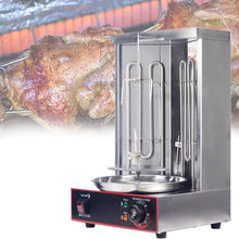 Shawarma Grill Doner Kebab Machine Electric Gyro broilers Rotating Home Vertical Rotisserie with 2 Heating Tubes for Chicken Roast,Turkey Roast,Tacos,Roast,110V