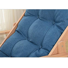 Renovation House Foldable Seat Lounge Chair Recliner Adjustable Patio Sofa Relaxing Lounge Chair Furniture (Color : Blue Size : 74 * 128 * 16cm)