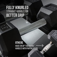 REP Rubber Hex Dumbbell Set 5-100 lb, Low Odor - Set C: 5-100 Only