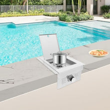 Steel Single Grilling Side Burners,Propane Side Burner for Outdoor Kitchen