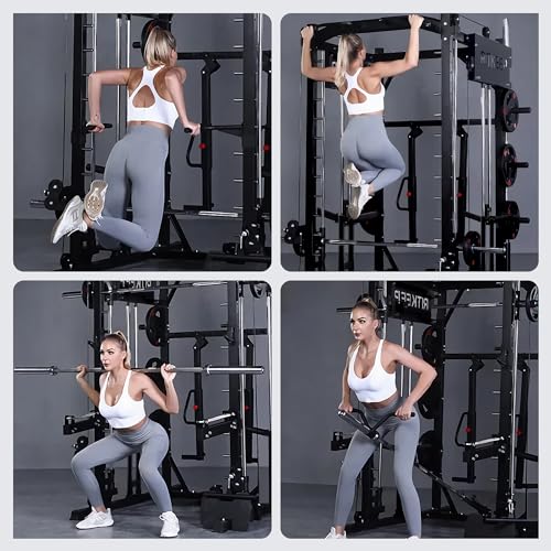 RitKeep Fitness PMAX-4750 Dual Plate Loaded Smith Machine Black