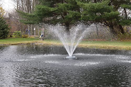 EasyPro Pond Products AquaFountain 1 HP with Timer, GFI & Nozzles Black