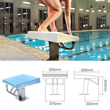 JYETAXDISS Standard Pool Diving Board,Heavy Duty Jump Stand Pool Diving Board,Professional Diving Boards Platform,with Anti Slip Rubber Face,Load 600lbs,Inclined at 15° A