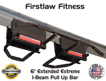 Firstlaw Fitness 6" Extended Extreme I-Beam Pull Up Bar Black