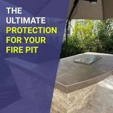 American Fire Products | Square Burner Pan Cover | Stainless Steel Lid for Outdoor Fire Pit or Table | for Natural Gas or Propane Fires | 39" x 39" x 1.5"