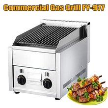 DFEDHF Gas Grill Commercial Gas Grill Stainless Steel Grill Volcanic Rock Grill Lava Rock Grill for BBQ Equipment Gas Stratus Char Broiler