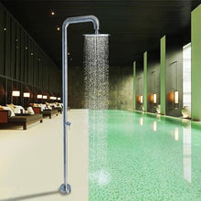 MKLFBY Outdoor Shower W/Head Temperature Adjustment & Faucet, Standing Mixer Shower System for Outdoor/Indoor, Patio Beach Poolside Backyard