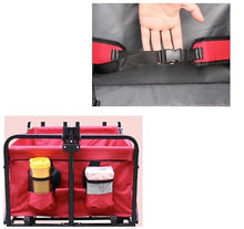 BIOMICE Collapsible Wagon Portable Folding Garden Trolley Cart Trolley Wagon Shopping Cart for Outdoor Camping Pull Truck with 4 Wheels Garden Cart(D)