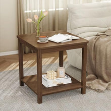 NRFJFOP Solid Wood Small Tea Table Square Sofa Edge Cabinet Living Room Household Corners Bedside