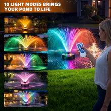Pond Fountain Aerator with Lights, 1HP 15000 GPH, RGB, Large Ponds & Lakes