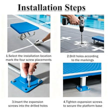 ByBoDi 19.7 Inch Pool One Step Diving Starting Block and Swimming Competition Jumping Platform with Backstroke Handle, Heavy Duty Stainless Boards for Inground Luxury