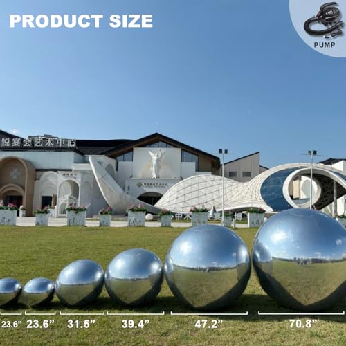 EJIA Inflatable Mirror Ball 6pcs Colorful Giant Disco Balls for Party & Event Decoration