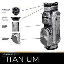Glove It Ladies Golf Cart Bag 15-Way Divider Titanium