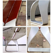 Park Patio Seat Modern Outdoor Park Benches, Stainless Steel Garden Bench Without Back, Minimalist Outdoor Furniture Casual Lawn Seats, Courtyards, This