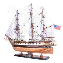 Old Modern Handicrafts USS Constellation Ship Model Red