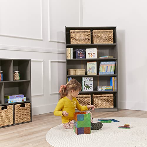 ECR4Kids Classic Bookcase 60in Adjustable Shelves Grey Wash