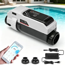 DmqChry Salt Chlorine Generator for 42,000 Gal Above/In Ground Pool, Salt Water Pool Chlorinator System with Smart APP Control, Self-Cleaning Titanium Cell, LED-Screen Control Panel, IPX5 11000Gal