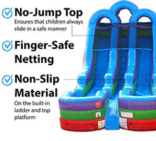 TentandTable Double Lane Inflatable Water Slide for Kids and Adults Rainbow