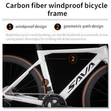 SAVADECK Carbon Fibre Road Bike White