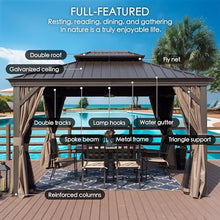 Kozyard Alexander 12' x 20' Hardtop Gazebo Gray