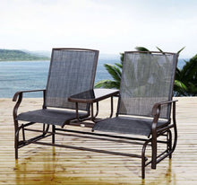Patio Glider Rocking Chair Bench Loveseat 2 Person Rocker Deck Outdoor Furniture