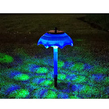 2pc Garden Luminous Corridor Umbrella Light Solar Umbrella Light Led Color Light Gradient Flashing Outdoor Lawn Light Decoration