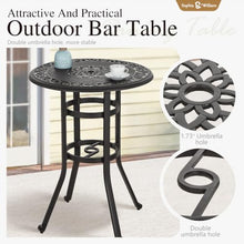 Sophia & William 3-Piece Cast Aluminium Bar Height Patio Set